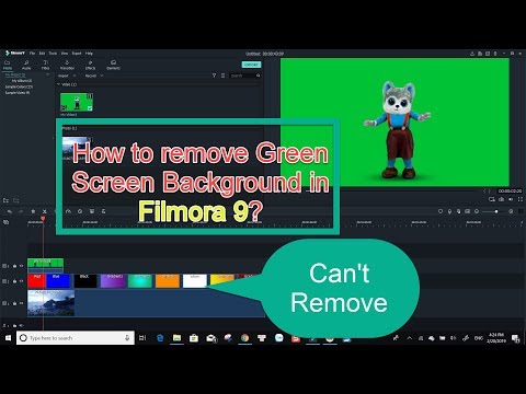 filmora green screen video